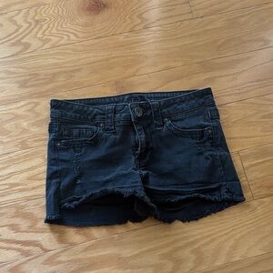 Stylish Black Denim Women's Shorts